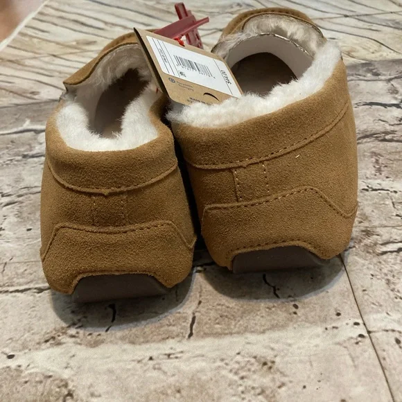 NWT Dluxe by Dearfoama men’s genuine shearling warm & comfy slippers shoes 11 - Picture 7 of 11